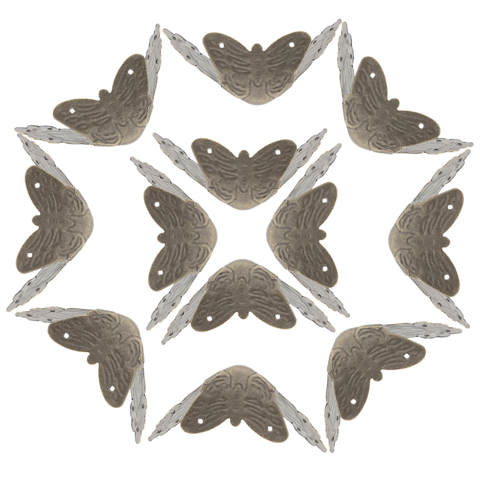 

25Pcs Corner Protector Metal Vintage Ox Corner Safety Guard Box Corner Safety Guard Box Safety Guard