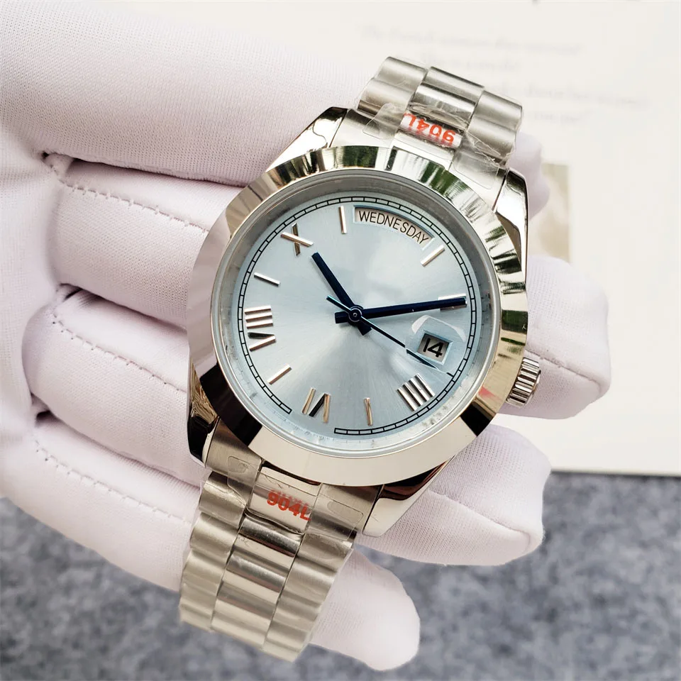 

Men's woman's Watch 904L Stainless Steel Waterproof Automatic Mechanical Day Date Watches Sapphire Glass 36mm 41mm