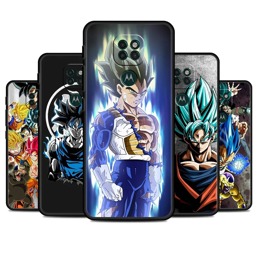 

Luxury Funda for Motorola Moto G30 G60 G9 Play One Fusion Soft Coque G8 Power One Hyper Phone Case Ultra Instinct Vegeta vs goku