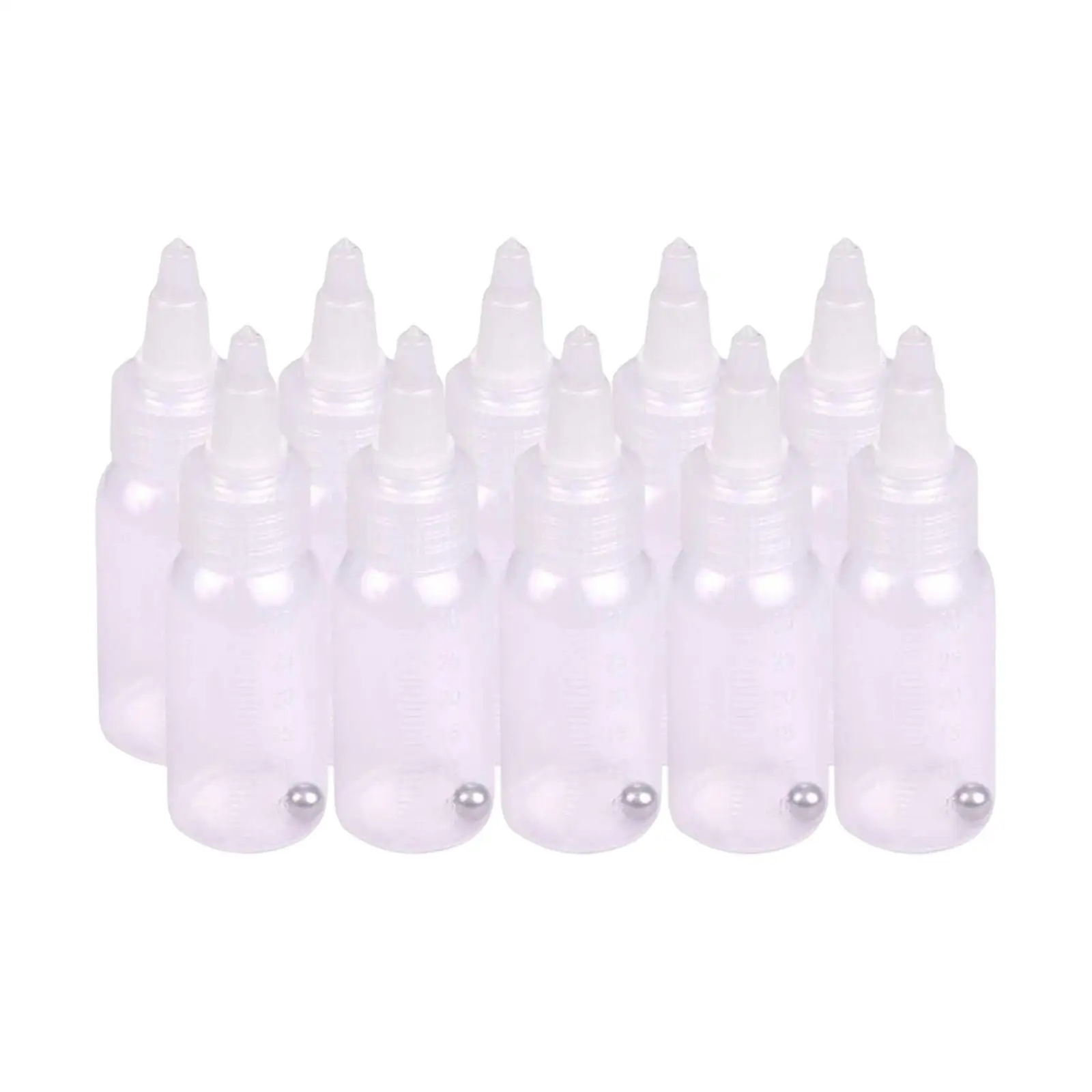 

10 Pieces squeezing Bottles with Mixing Bead Portable Empty Airbrush Bottles