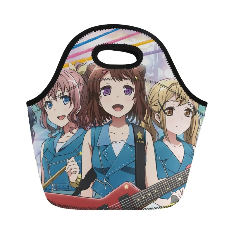 

2023 Yikeluo Anime BanG Dream Paint Makeup Bag Zipper Multi Functional Female Travel Pouch Small Women Ladies Cosmetic