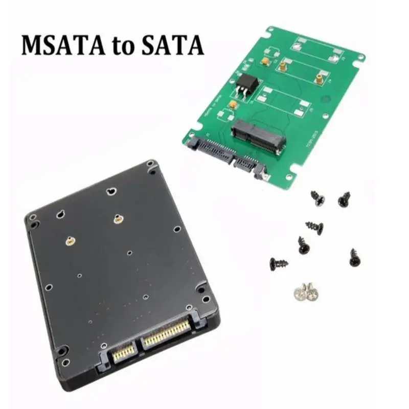 

Адаптер SSD mSATA на 2,5 дюйма SATA 3, переходник, Разъем для карты с чехлом 2,5 дюйма