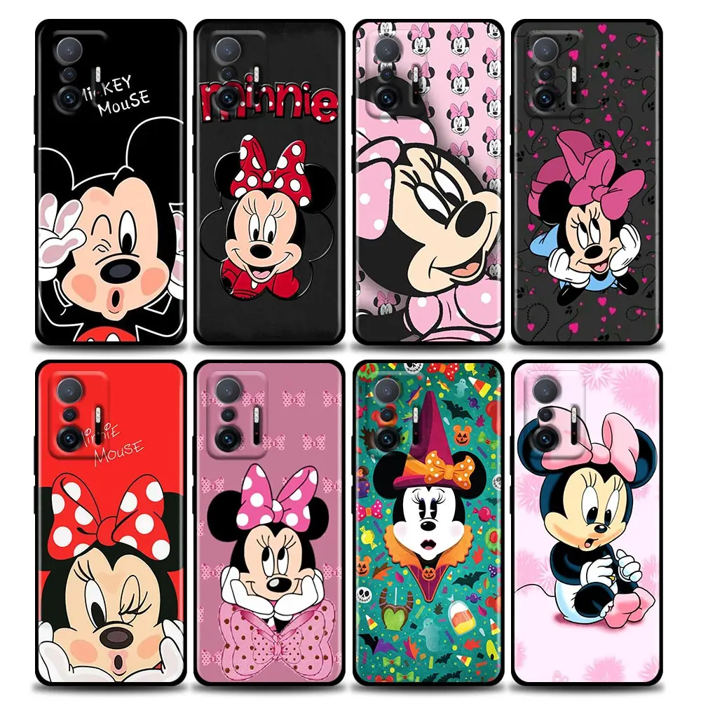 

Cute Mickey Minnie Mouse Funda Coque Phone Case for Xiaomi 12 12X 11 11X 11T X3 X4 NFC M3 F3 GT M4 Pro Lite NE 5G Case Capa Para