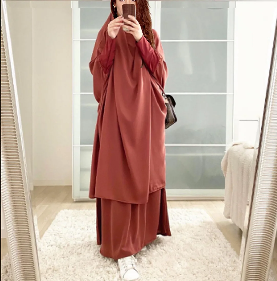 Abaya For Women Eid Kaftan Dubai Turkey Muslim Sets Islam Robe African Dress Ramadan Clothing Hijab Caftan Fashion Prayer Khimar