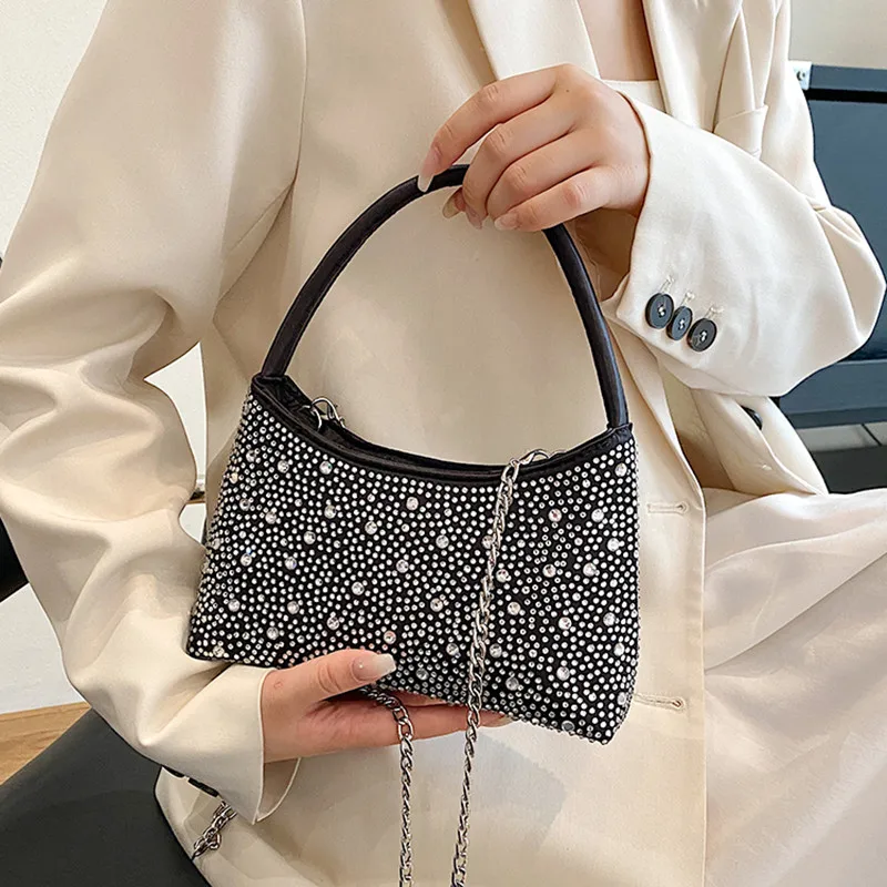 

Famous Brand Luxury Designer Handbags Women's Bag Diamonds Crossbody Bags For Women 2023 Female Shouler Bag Party Purses Ladies