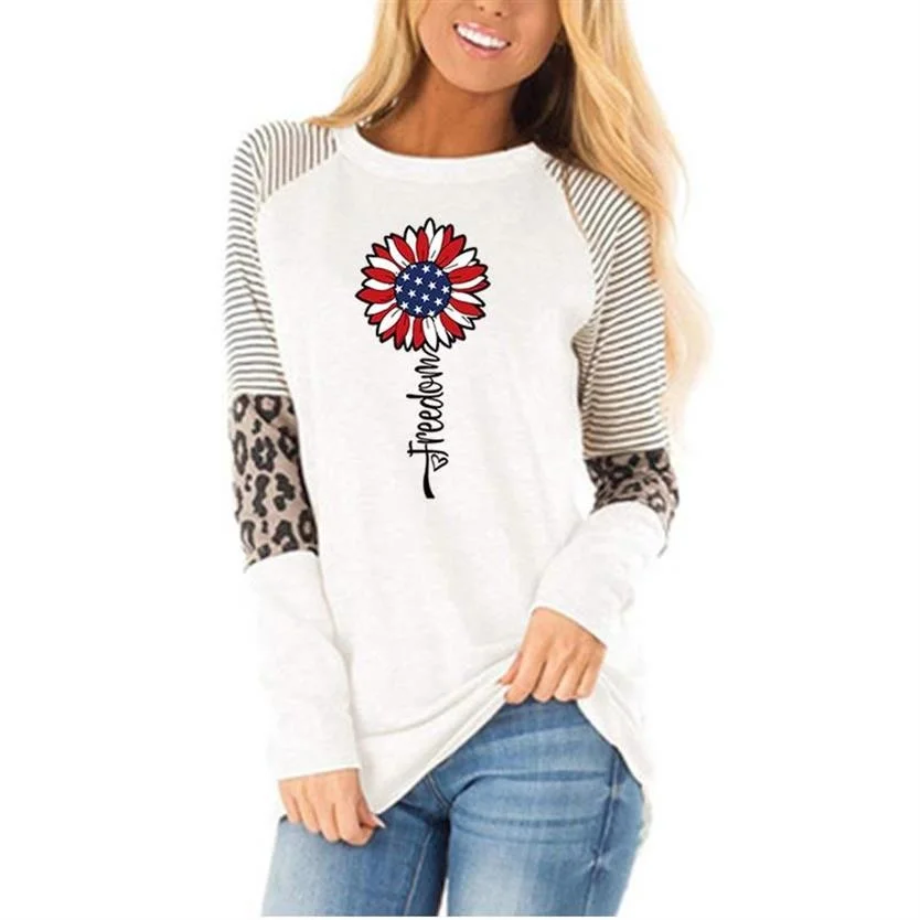 

Funny Cute Sunflower Faith Printing Long Sleeve Christmas Women T Shirt Harajuku S-2xl Cotton Woman Tshirts Graphic Shirt Female