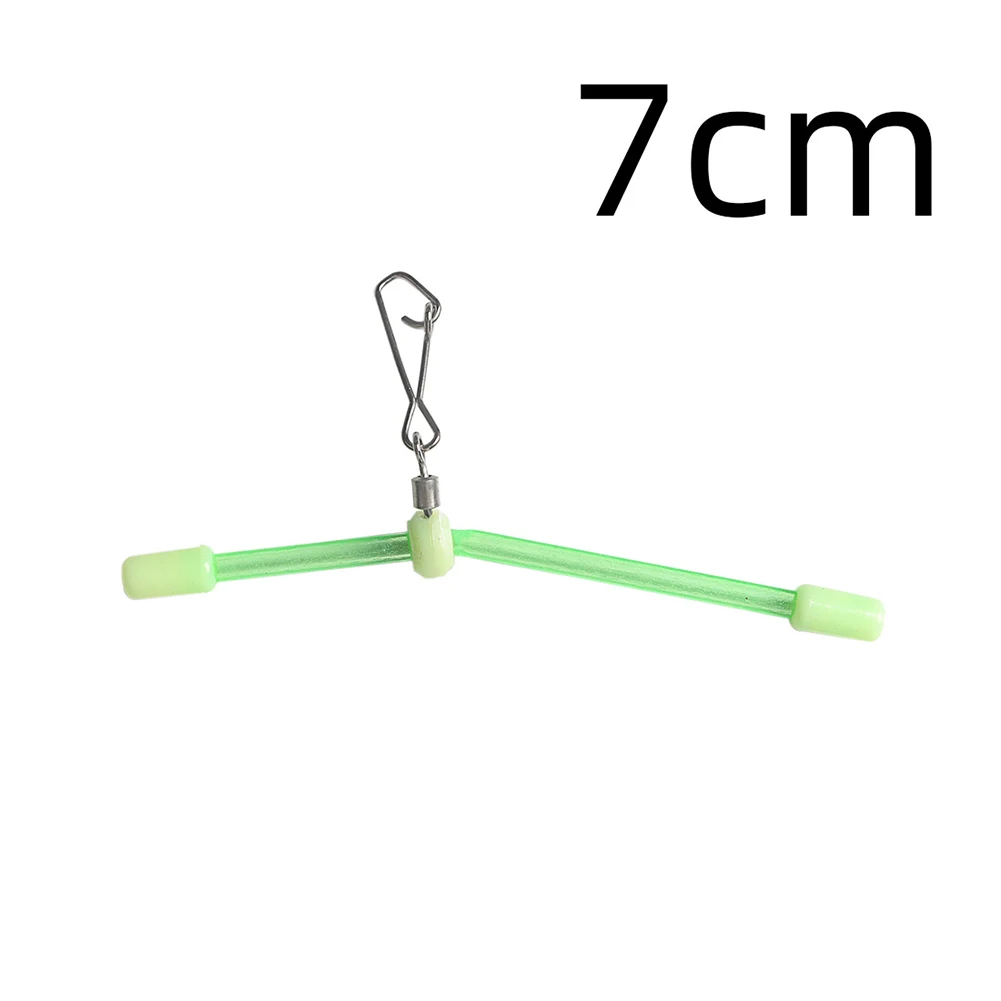 

10pcs Fishing Feeder Anti-tangle Ledger Booms With Hooked Snap Luminous 7-25cm Fishing Terminal Tackle Accessories