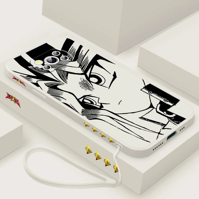 D-uel M-onsters Anime для POCO X6 X5 X4 X3 NFC F6 F5 F4 F3 M6 M5 M4 M3 C65 C40 C55 Pro GT Чехол телефона с жидкой левой