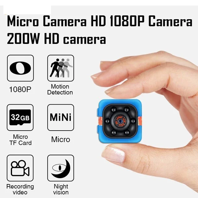 

SQ11 Mini Camera 960P/1080P HD Night Vision Camcorder Motion Detection DVR Micro Camera Sport DV Video Ultra Small Cam Portable