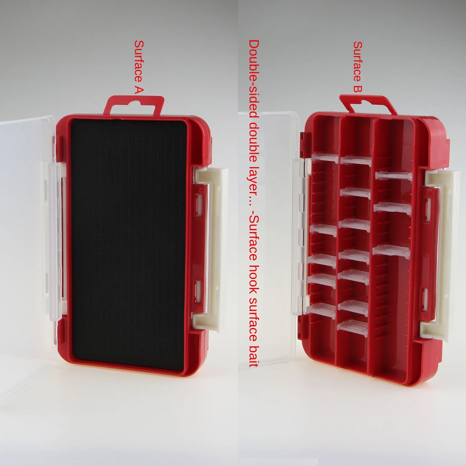 

100% original Good As SHIMANO DAIWA Double-Sided Lure Box Jig Hook Box Soft Bait Box Meiho Size Accessory Box Fishing Tackle Box