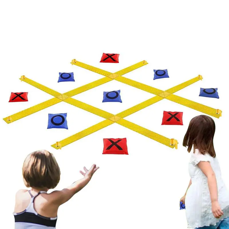 

Portable Strip Framed Score Game Set With Sandbag Board 3 Bean Bags Score Hole Toss Game For Children Adults Outdoor Have Fun