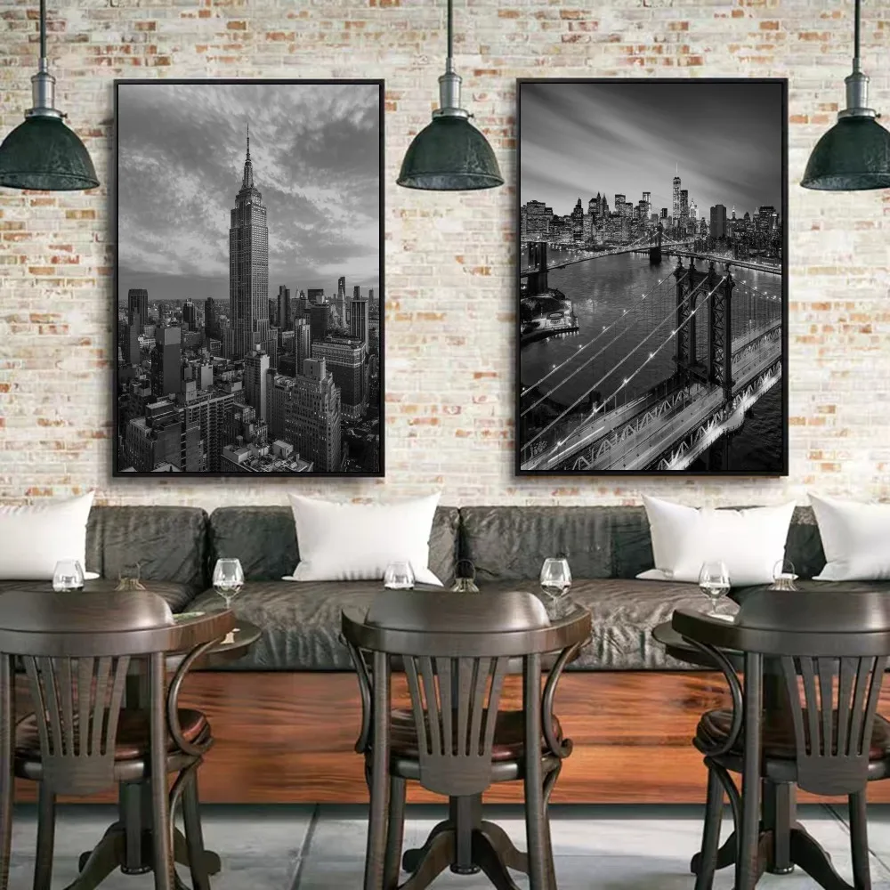 Классические постеры с фильмами Нью-Йорка винтажные наклейки для декора комнаты