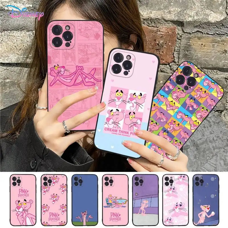 

Disney Pink Panther Phone Case for iPhone 11 12 13 mini pro XS MAX 8 7 6 6S Plus X 5S SE 2020 XR case
