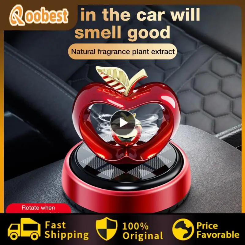 

360 Degree Rotation Solar Automobile Aromatherapy Durable Car Solar Aromatherapy Gentle Air Freshener Car Interior Decoration