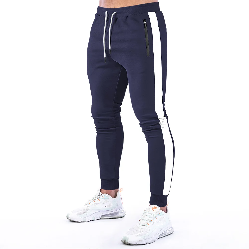 

New Cotton Casual Pants Men Joggers Sweatpants Gym Fitness Sport Trousers Bodybuilding Bottoms Male Running Training Trackpants