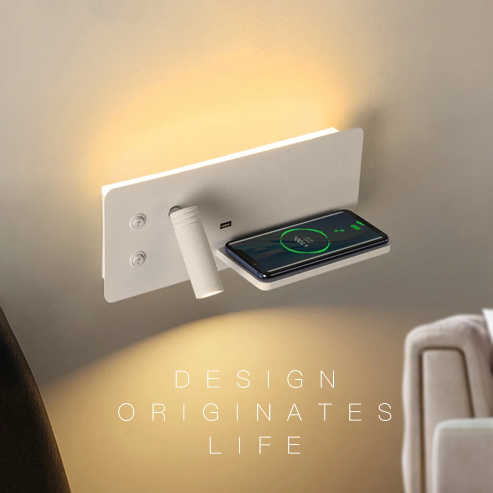 Купить Беспроводные Светодиодные лампы для спальни с выключателем USB зарядки Цена Беспроводные Светодиодные лампы для спальни с выключателем USB зарядки