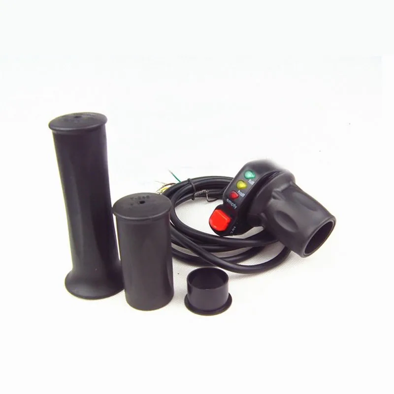 

29X-DX Battery Power Indicate Half Hand Twist Throttle For Electric Bicycle 6 Wires Power On/off Switch E-bike Accessories