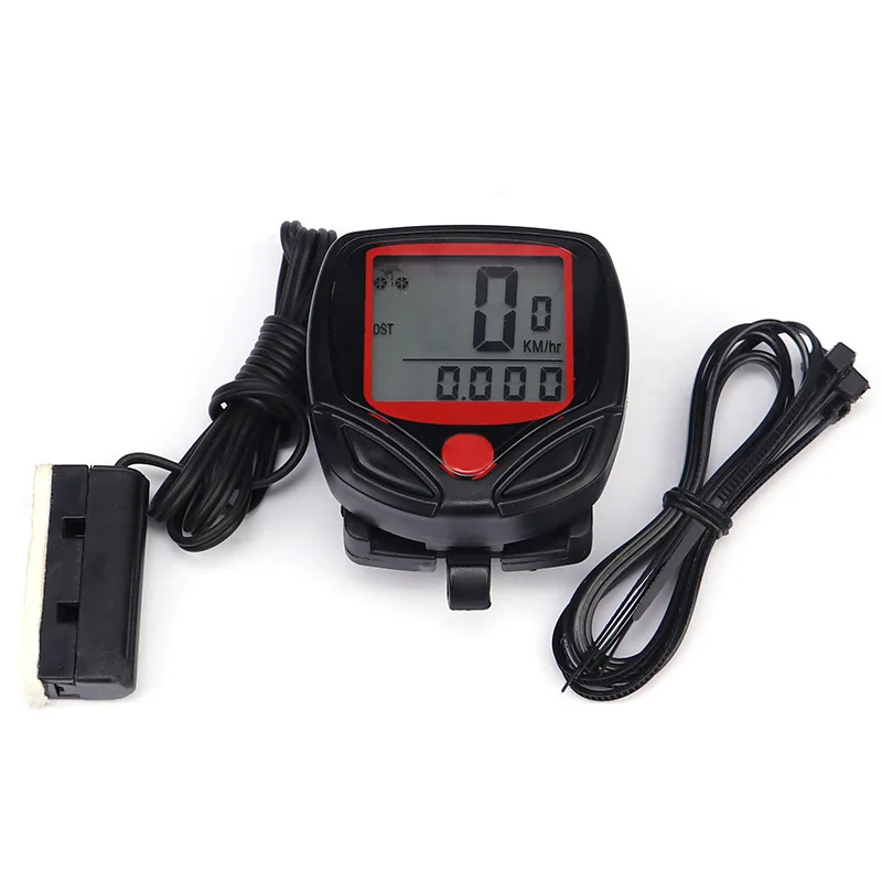 

Mountain Waterproof Bicycle Mileage Meter/bicycle Pulse Meter/speedometer 15 Functions Digital LCD SB318 English Code Meter