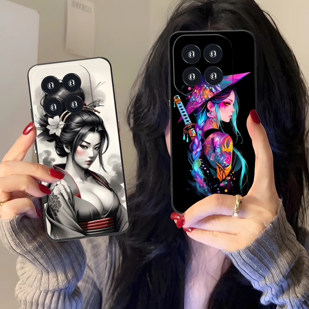Чехол для мобильного телефона с татуировками Geisha чехол Xiaomi 14 13 12 11 10 9 T Ultra Lite Pro S SE X