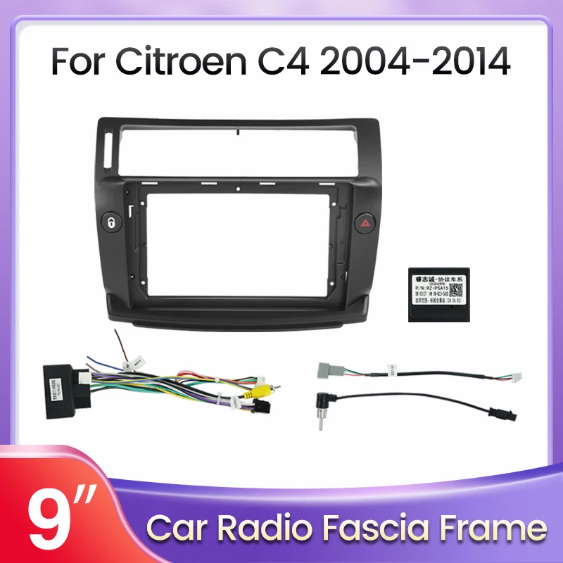 9-дюймовая Рамка-адаптер Автомобильного Радиоприемника Для Citroen C4 C-Triomphe C-Quatre