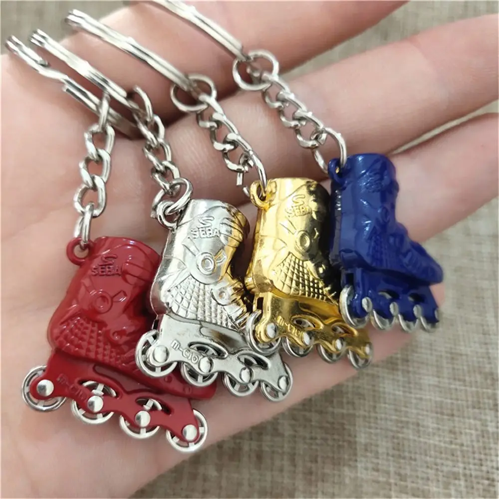 Брелок для ключей с роликовыми коньками из нержавеющей стали |