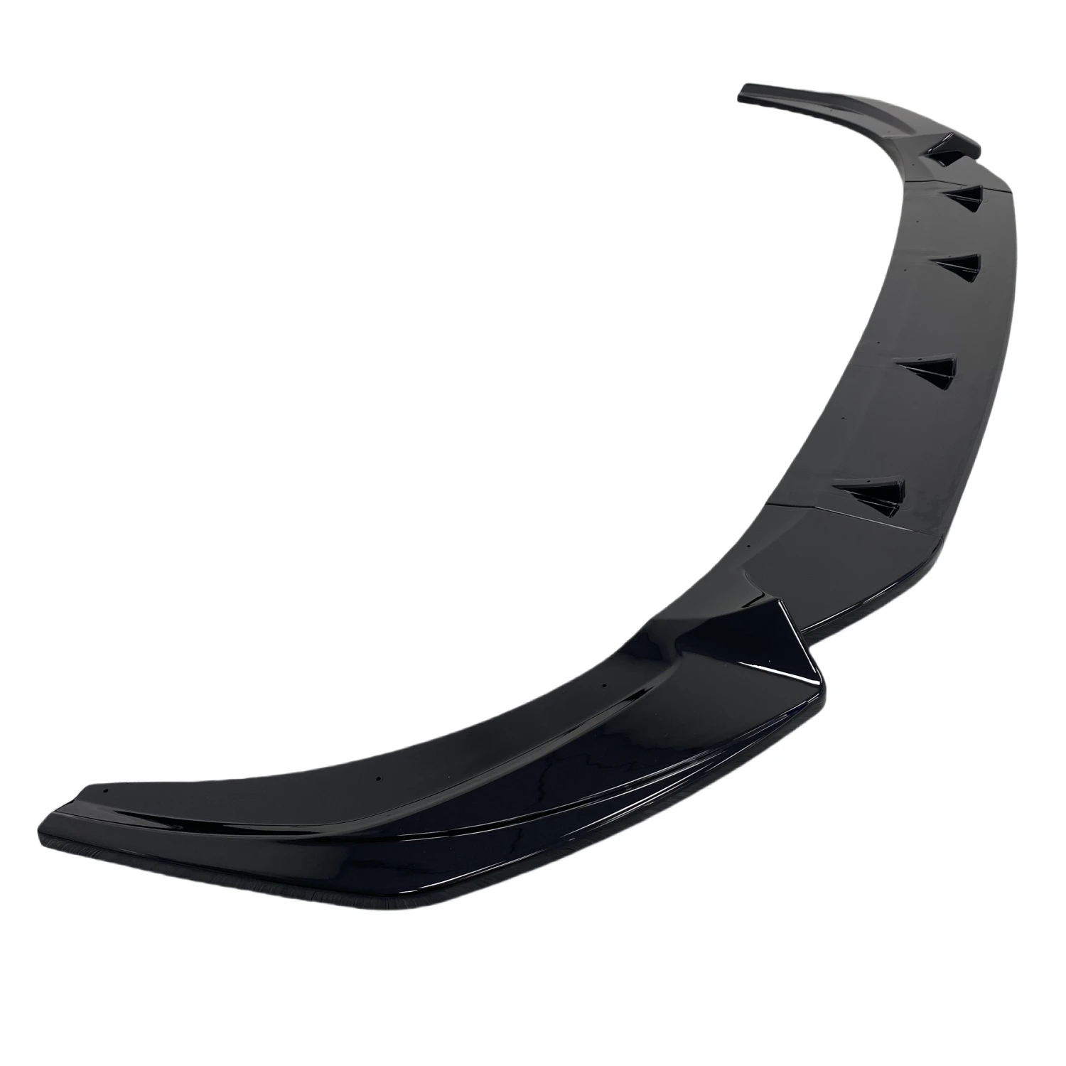 

Комплект из 3 глянцевых черных сплиттеров переднего бампера для Audi Q3 MK2 F3 S-line Sportback 2.0 TFSI TDI 2019-2024, тюнинг-комплект для кузова