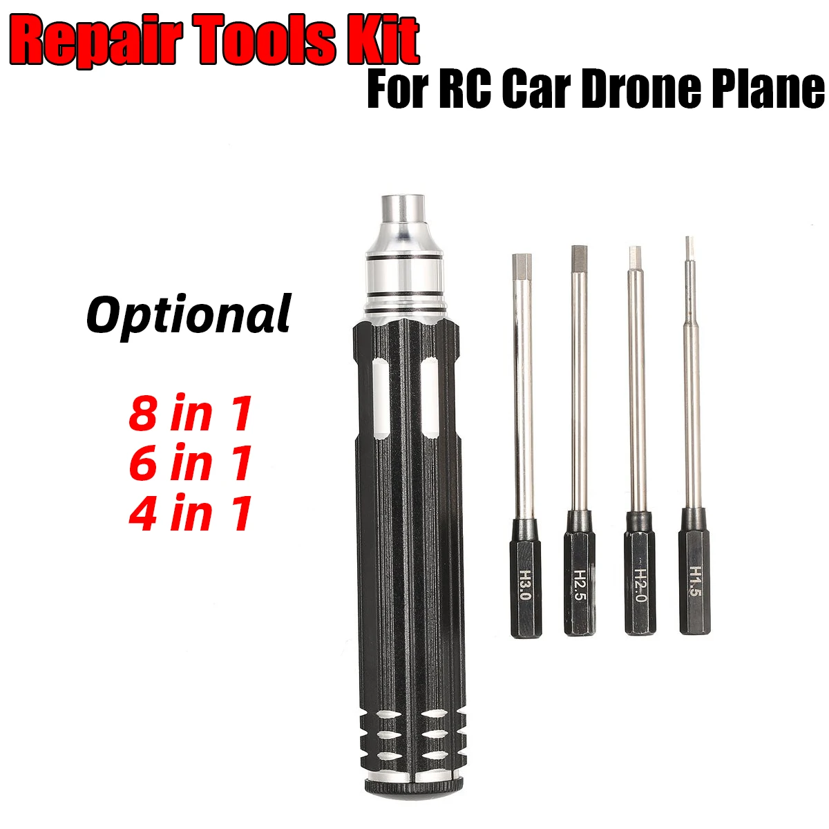 

RC 8 in 1 6 in 1 4 in 1 Screwdriver Hobby Hardware Repair Tools Kit for RC Car Drone Plane Hex Philip Spanner Socket Hexagon