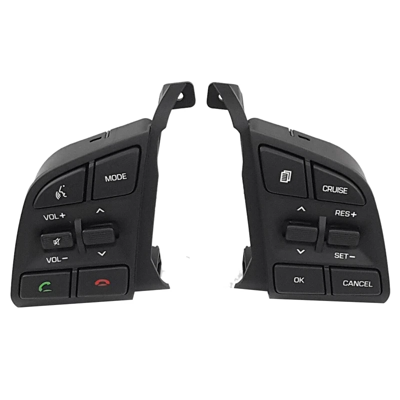 

1Pair 96710-D3500 Steering Wheel Switch For Hyundai Tucson IX35 15-19 Bluetooth Phone Cruise Control Remote Music Button