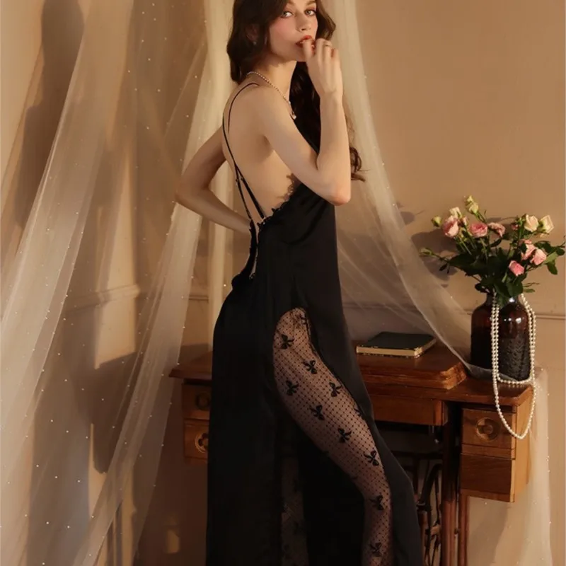 Linglan Свадебные утренние рубашки женская ночная рубашка белое платье