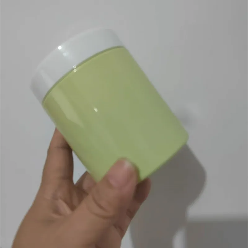 Пустые пластиковые банки для косметики 10/30/50 шт. 200/250 г зеленый контейнер банка