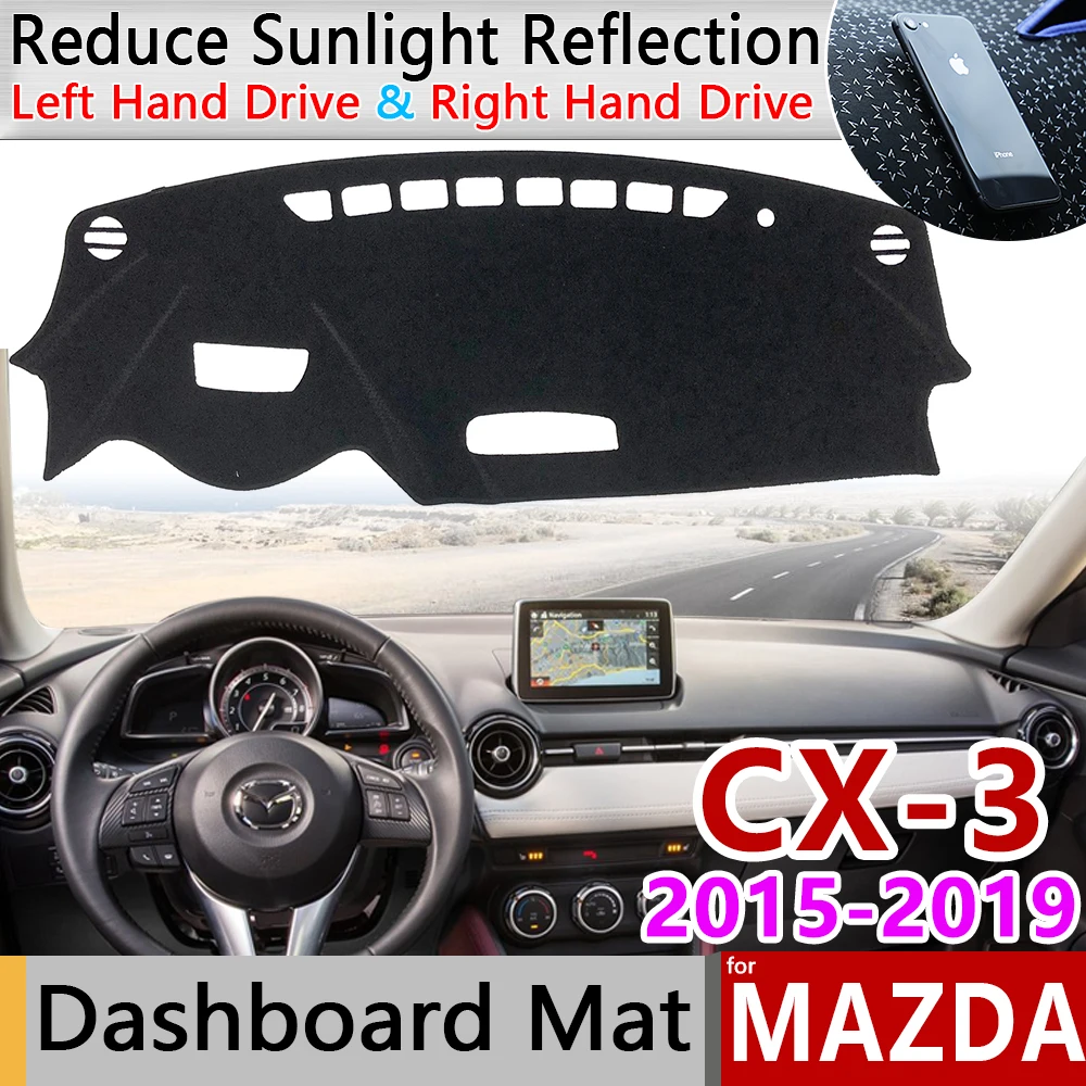 Для Mazda CX-3 2015 2016 2017 2018 2019 анти-скольжения мат коврик на приборную панель Зонт