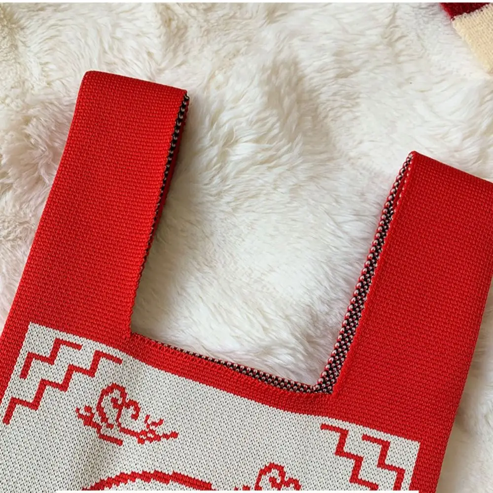 Модная сумка на запястье с мультяшным узлом плетение 2025 года змея новогодняя