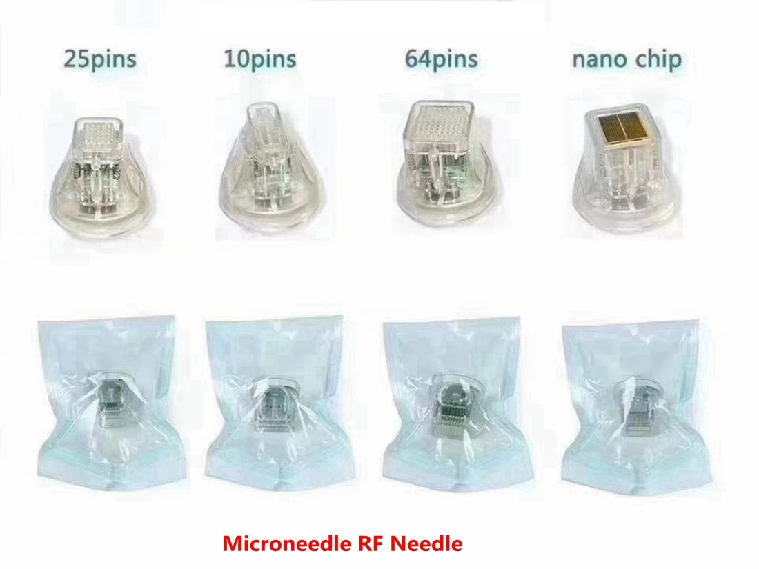 Disposable Consumable Microneedle RF Needle Tattoo Beauty Fractional RF Gold Cartridge 10pin 25pin 64pin and Nano