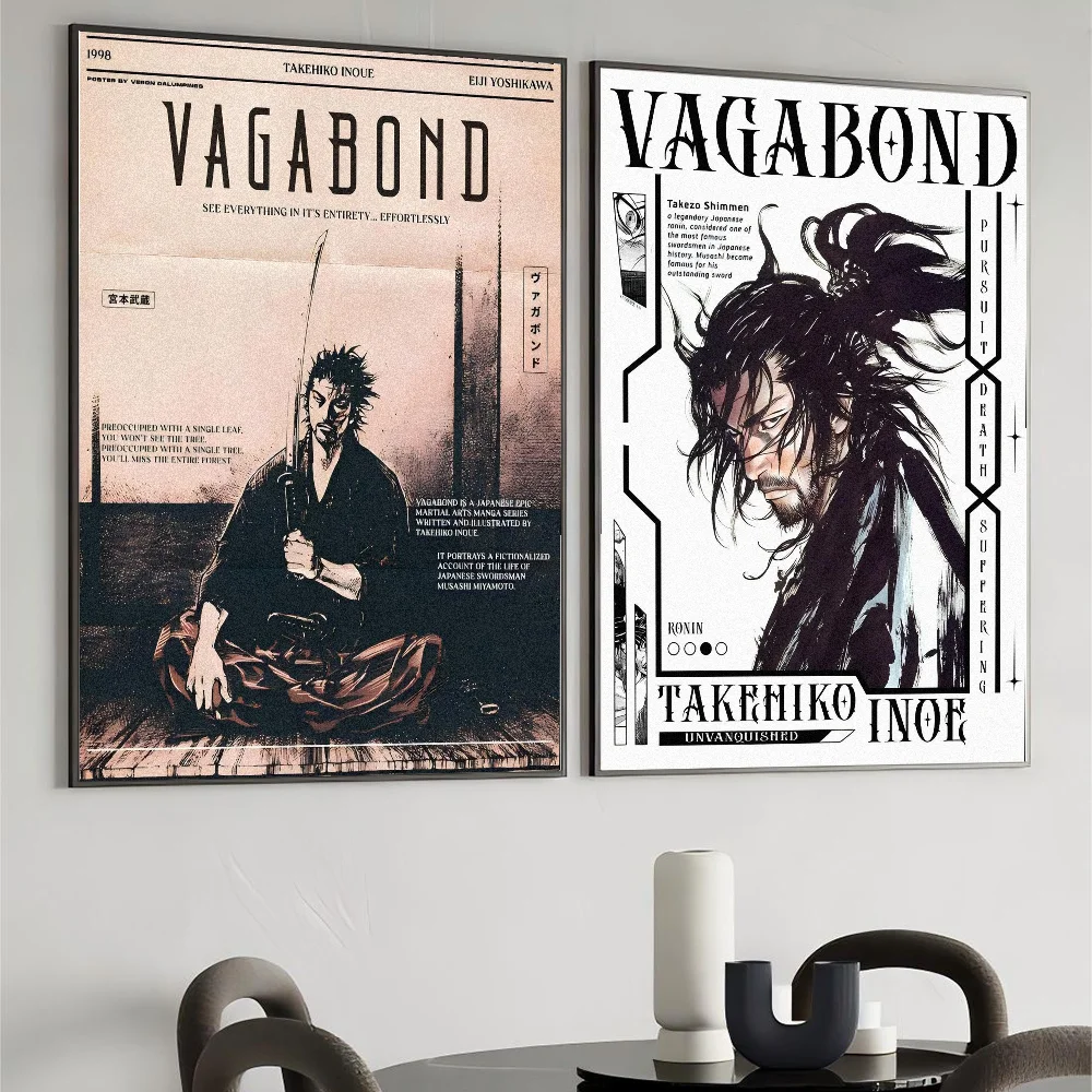 Классические японские комиксы Takehiko Vagabond постер настенное искусство домашний