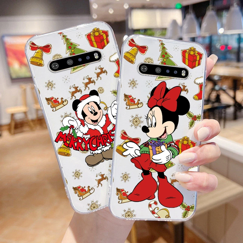 

Disney mickey mouse Christmas Phone Case For Google Pixel 7 6 Pro 6A 5A 5 LG K92 K42 K22 K71 K61 K51 K41S G8 Transparent
