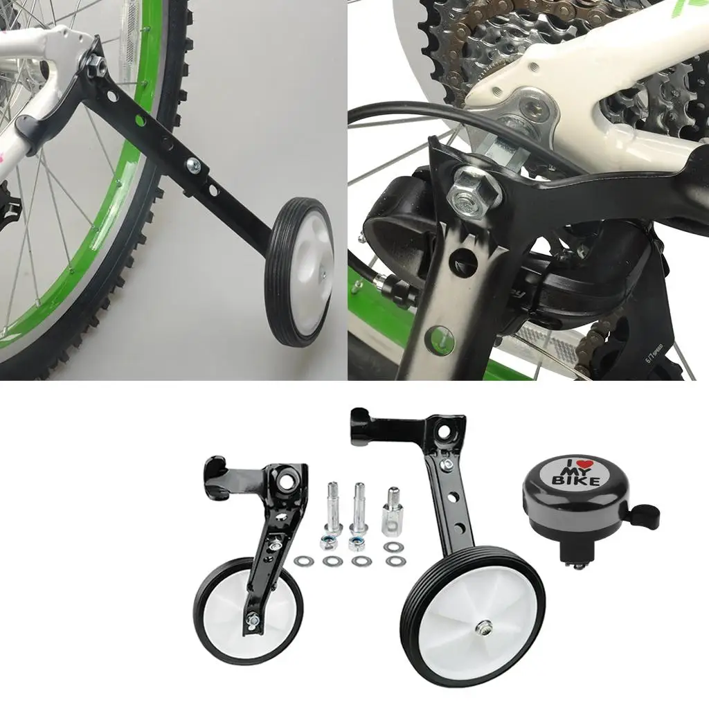 Kids Bike Rear Stabilizer Training Wheel 16/18/20/22/24'' He