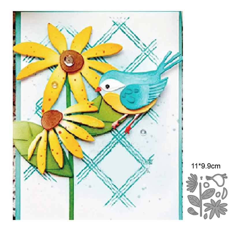 

Metal Cutting Dies Stencil bird flower Scrapbooking Photo Album Card Paper Embossing Craft die cut mold