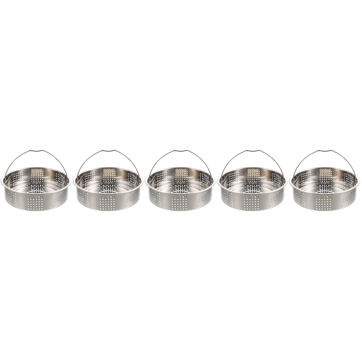 

5x Kitchen For Pressure Cooker Pressure Cooker Stainless Steel Steamer Steam Rack Steam Basket for Steaming Home Kitchen