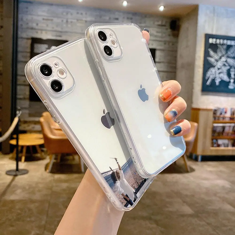 Противоударный прозрачный чехол HD Famous Band Queen для iPhone 17 Air 16 15 14 Plus 13 12 11 Pro Max 16e HYBXAXC (art.: 3920dc3bd2222) - 3920dc3bd2222