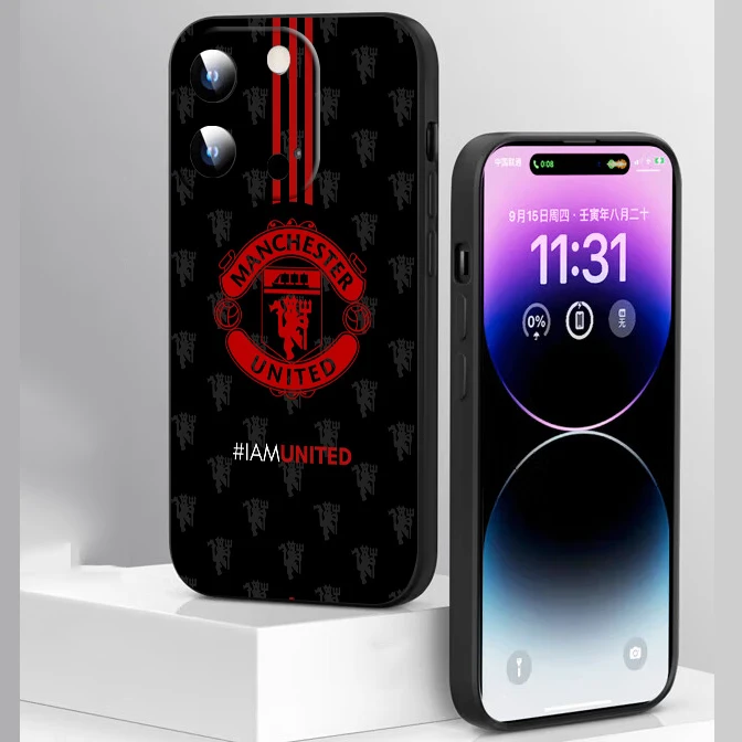 K-7 M-Manchester CITY Soft Silicone Case for Samsung Galaxy S21 S23 FE S24 Ultra Plus A15 A25 35 A54 A55 5G Caver