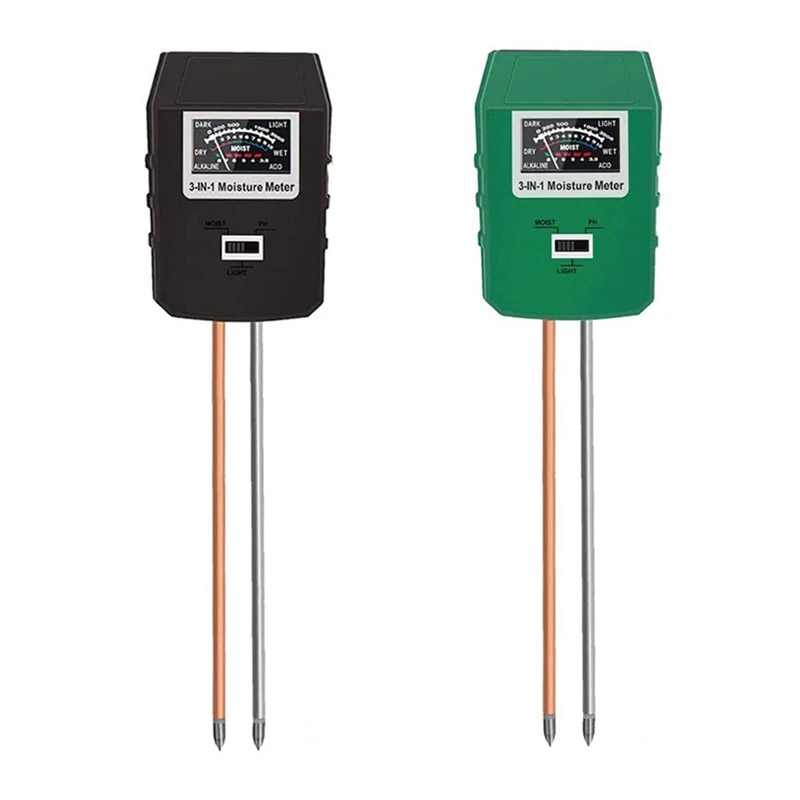 

Bestsoil PH Meter,Large Screen Soil Moisture/Sunlight/PH Tester Backyard Soil Test Kit, Reliable Gardening Soil Tool