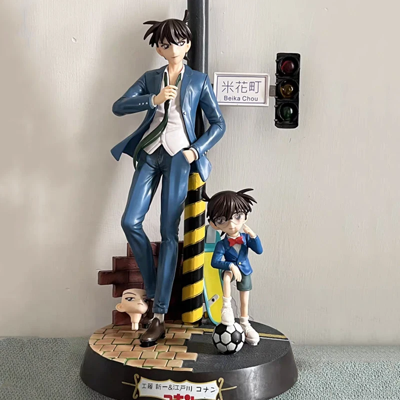 

Anime Detective Conan Kudou Shinichi Figure Jimmy Kudo Action Figurines Collection Statue Pvc Model Toys Children Gift Decor