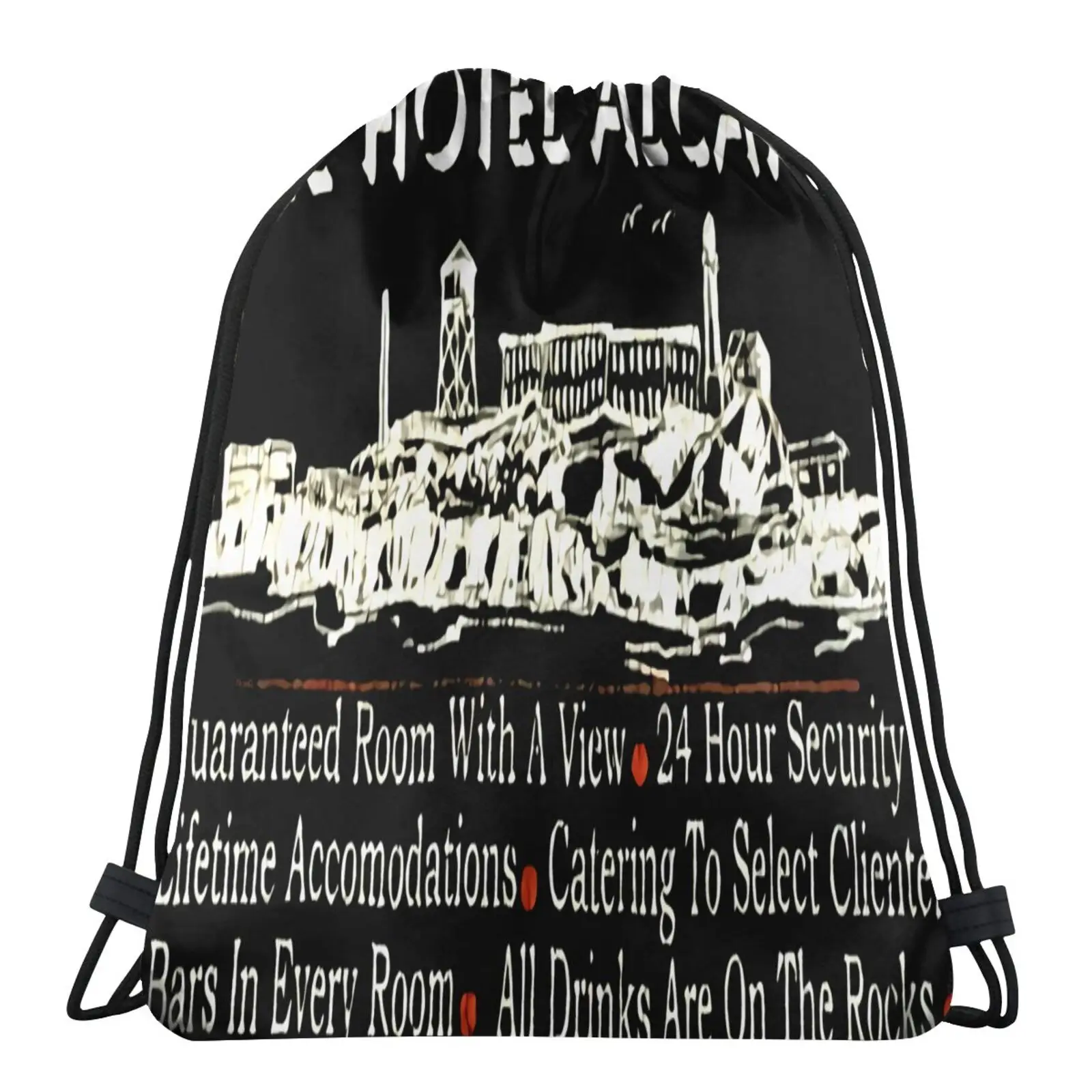 

Антистресс 90-х годов, тюремная сумка Alcatraz для отеля, водонепроницаемые сумки, сумки, сумка с черепом, рюкзак, рюкзак на шнурке, сумки