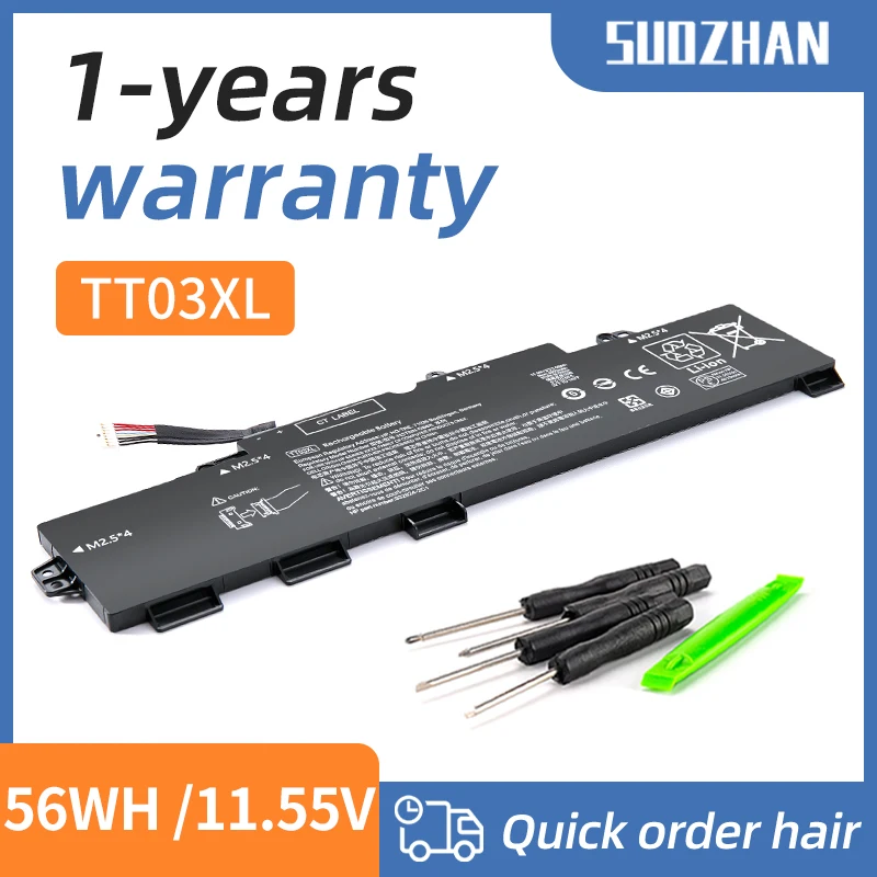 SUOZHAN TT03XL 11 55 В 56 Втч Аккумулятор для ноутбука HP EliteBook 755 850 855 G5 G6 ZBook 15U HSTNN-UB7T LB8H DB8K 933322