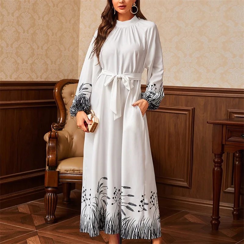 Ramadan Vestido Longo  Abaya Dubai Turkey Islam Pakistan Muslim Long Dress Abayas For Women Kaftan Robe Femme Musulmane