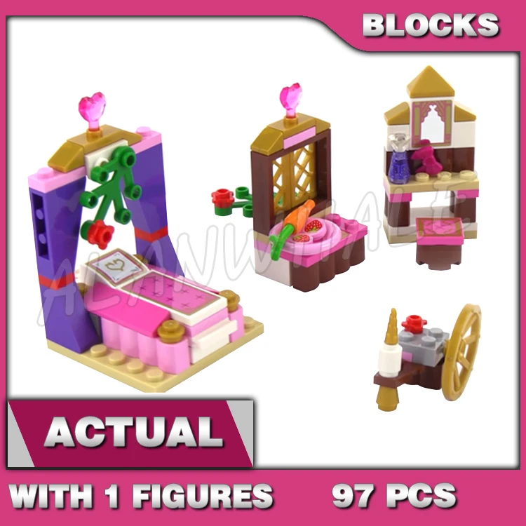 97 шт. Королевская спальня принцессы для красивой девушки морковное вращающееся