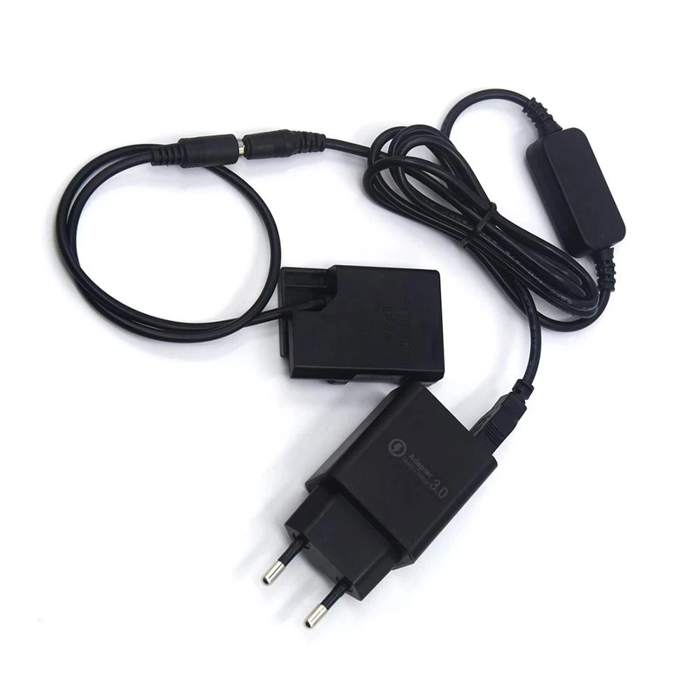 

QC3.0 USB Charger+USB Cable+EP-5A DC Coupler EN-EL14 Dummy Battery For Nikon P7800 P7100 D5600 D5300 D5200 D5100 D3400 D3300