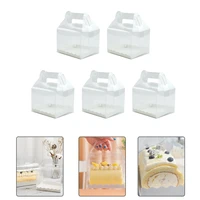 transparent cupcake boxes bakery boxes 5pcs gift treat boxes box cake container for pastries pie cupcakes