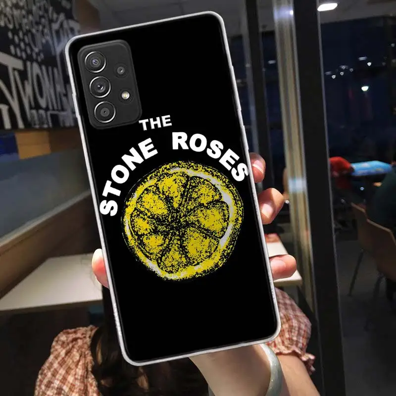 Чехол для телефона Stone-R-Roses Galaxy Samsung S22 Plus S21 Ultra Clear S20 S23 S24 FE S10 S10E S9 S8 Cover Pattern Capa Soft T