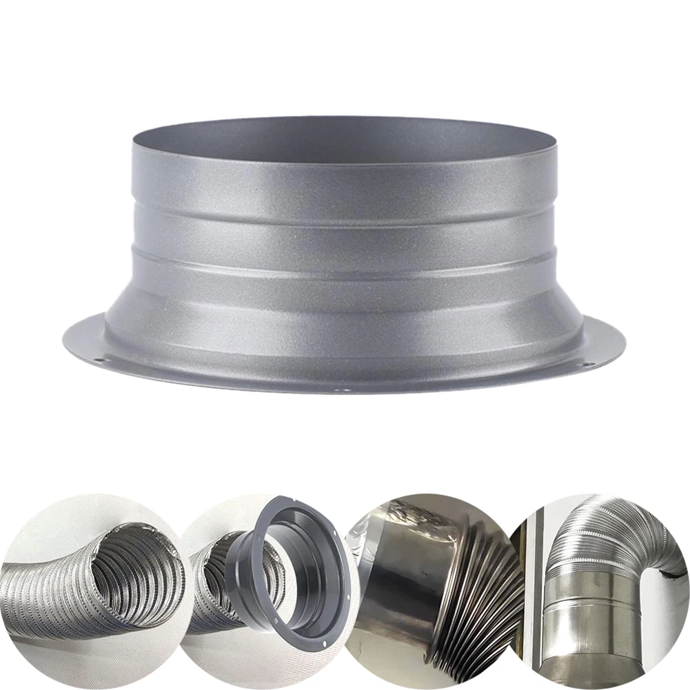

Anti Fall Off Technology Round Pipe Flange Aluminum Tube Air Ventilation Hose Connector for Exhaust 4 10 Inch Diameter